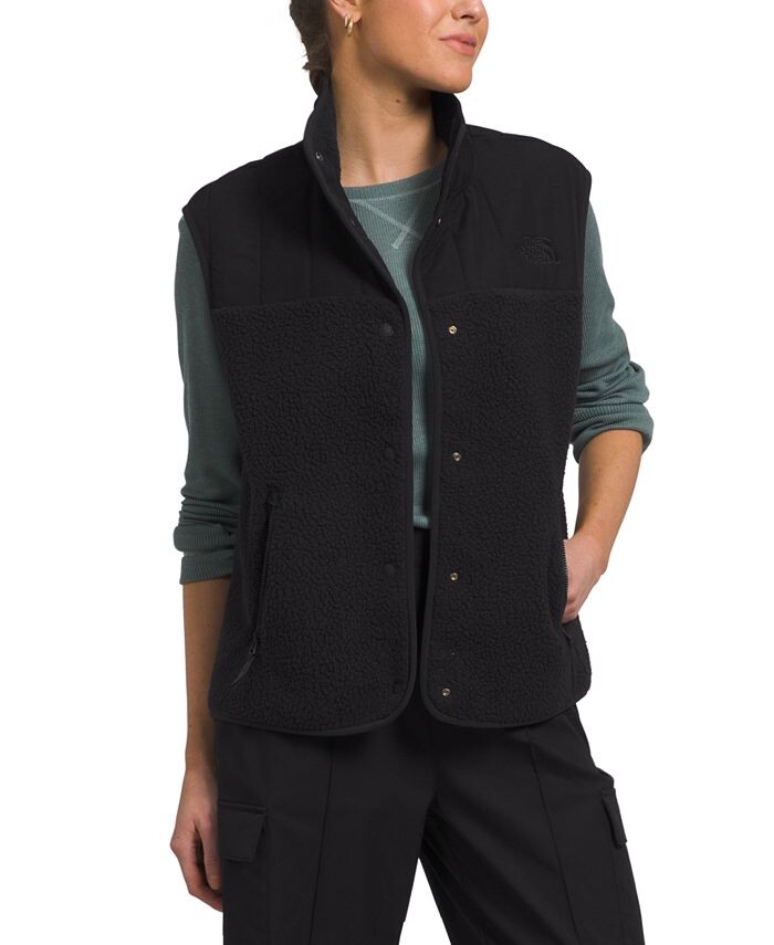

Женский флисовый жилет Cragmont Snap-Front The North Face, черный