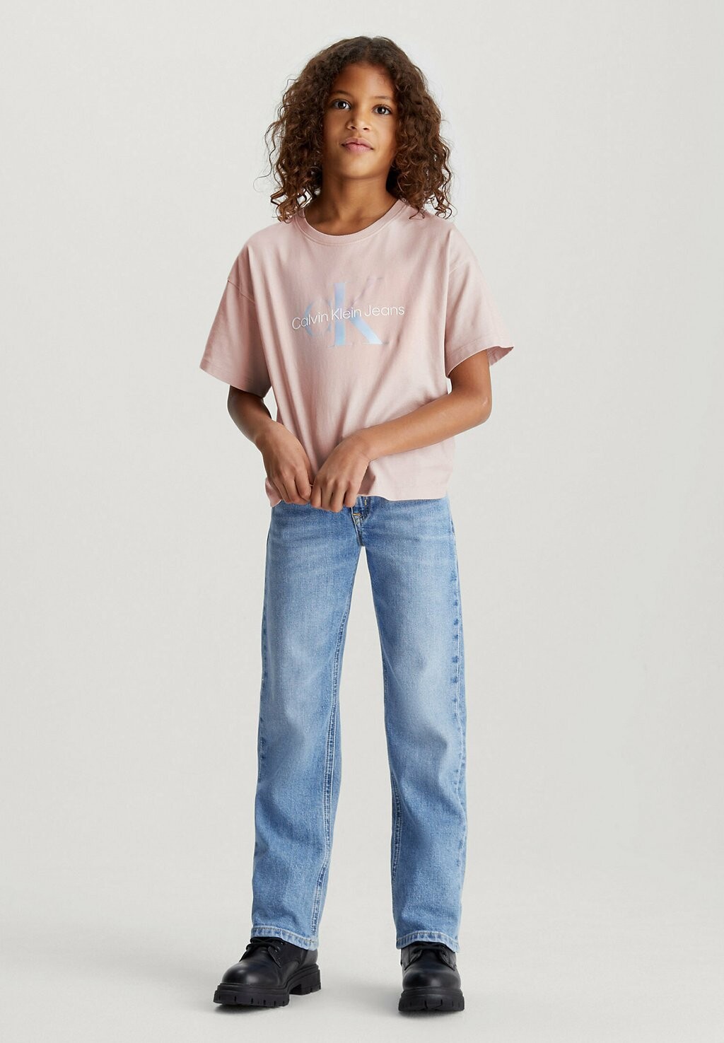 

Футболка с принтом Calvin Klein Jeans, цвет sepia rose