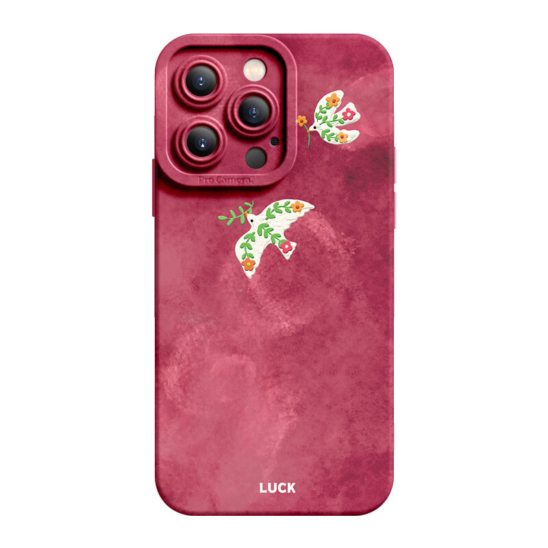 

Super Mouse Чехол для телефона, Burgundy Flower and Bird Red Angel Eye ◇ Dustproof Volume Hole