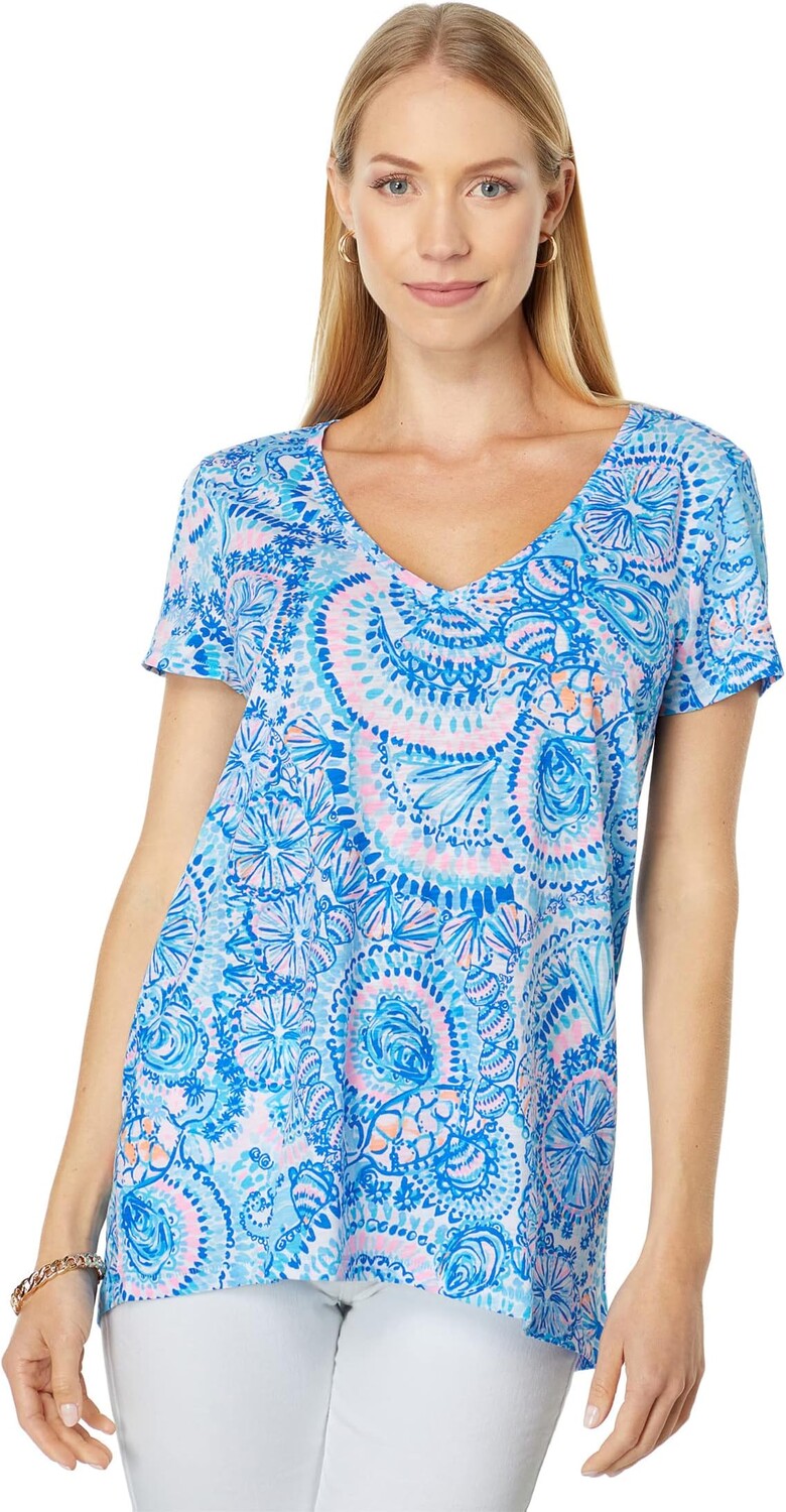 

Этта Топ Lilly Pulitzer, цвет Blue Grotto Commotion in The Ocean