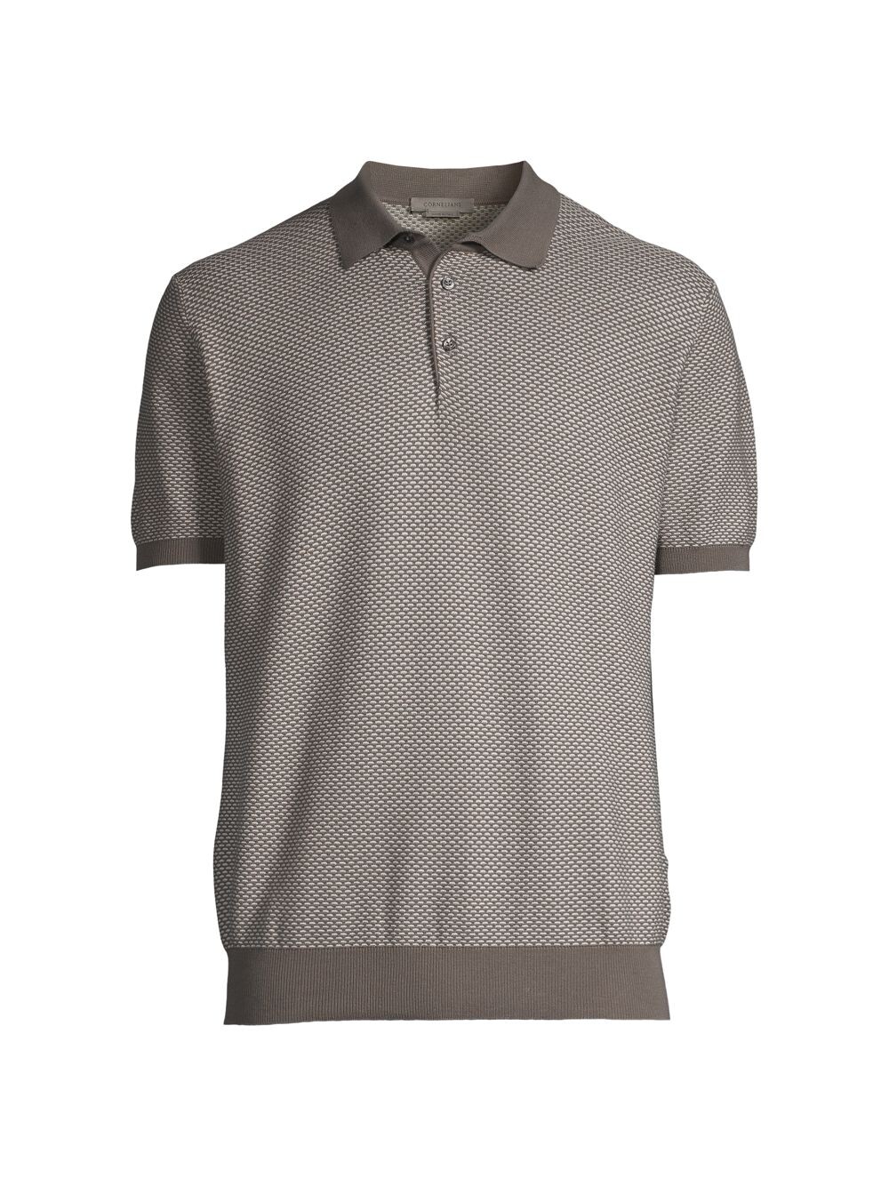 

Вязаная рубашка поло Corneliani, серый
