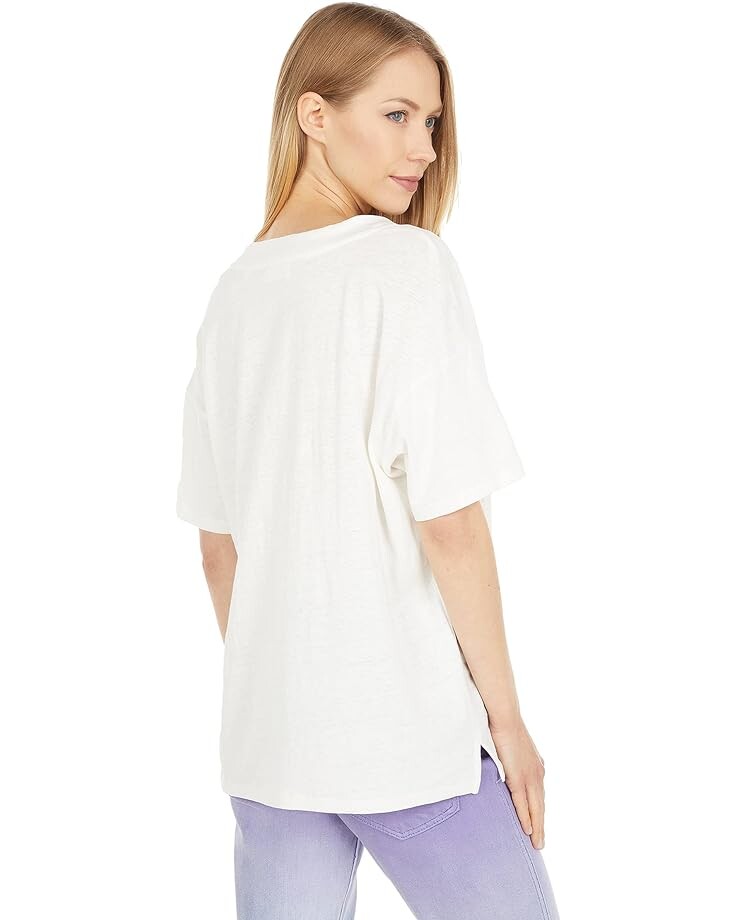 

Футболка 7 For All Mankind Oversized V-Neck Tee, белый