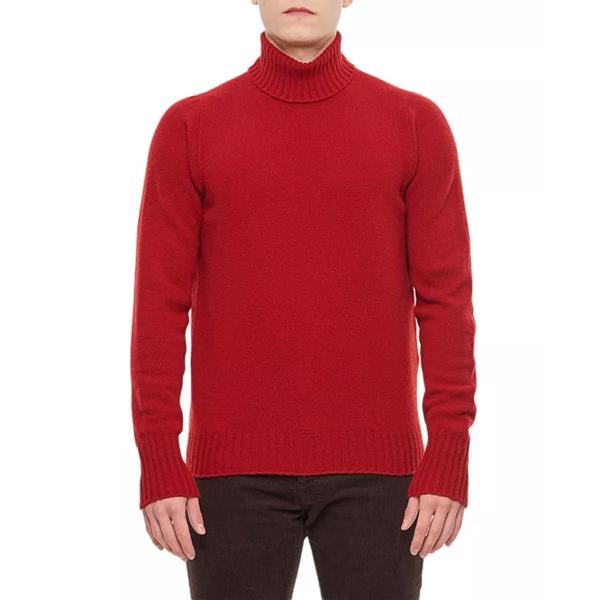 Свитер high neck wool sweater Drumohr, красный