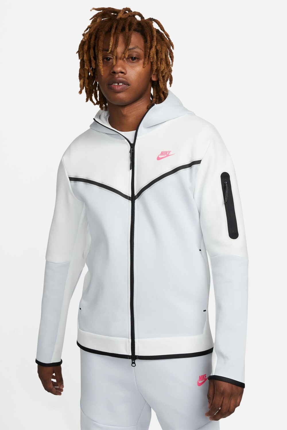 

Толстовка из технического флиса на молнии Nike, белый
