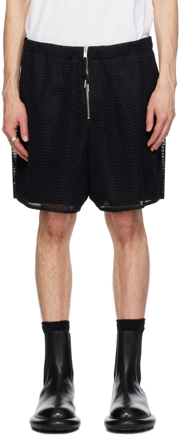 

Черные многослойные шорты Jil Sander, цвет Black