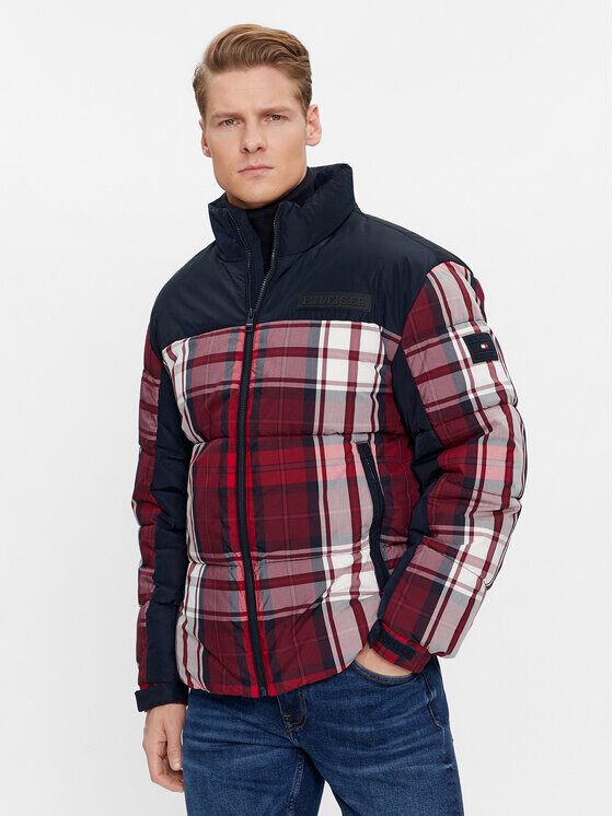 

Пуховик стандартного кроя Tommy Hilfiger, красный