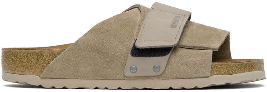 

Серо-коричневые сандалии Birkenstock Kyoto