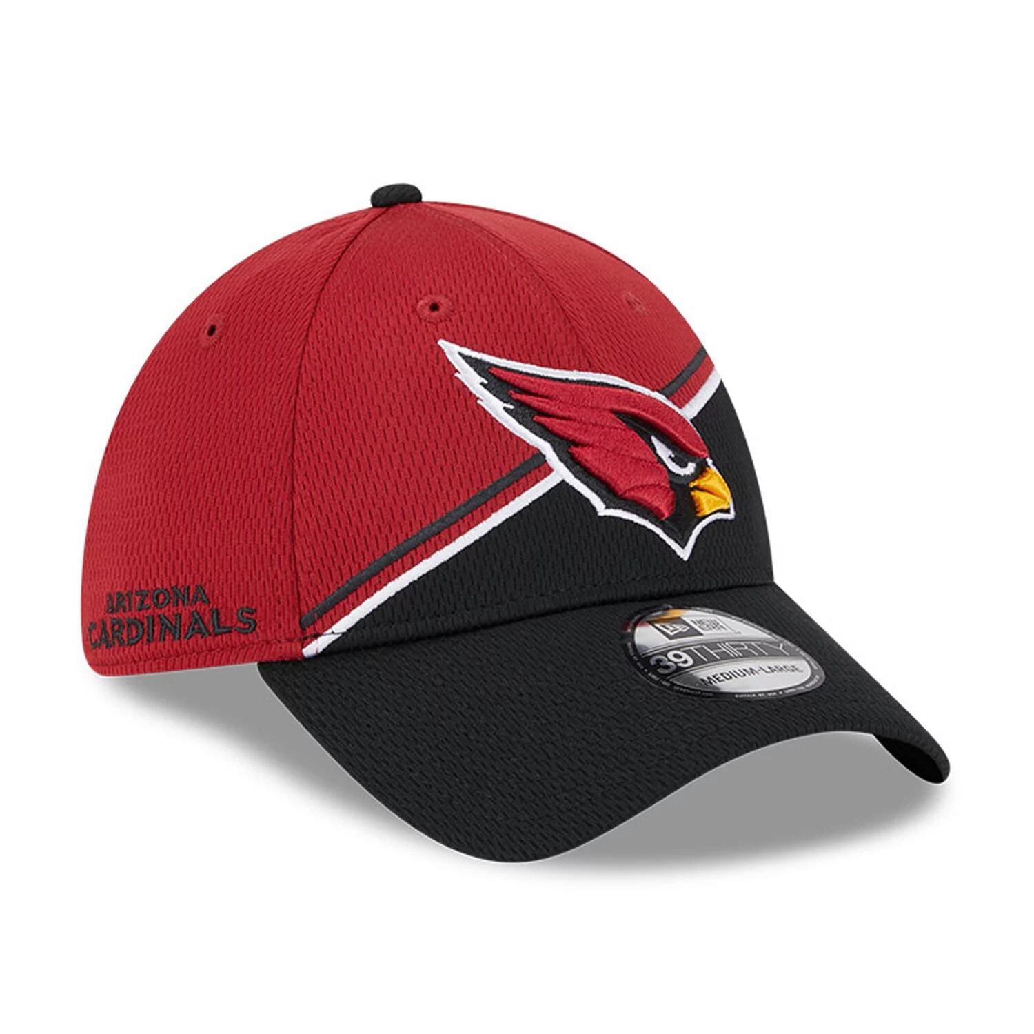 Мужская кепка New Era Cardinal/Black Arizona Cardinals 2023 Sideline 39THIRTY Flex Hat
