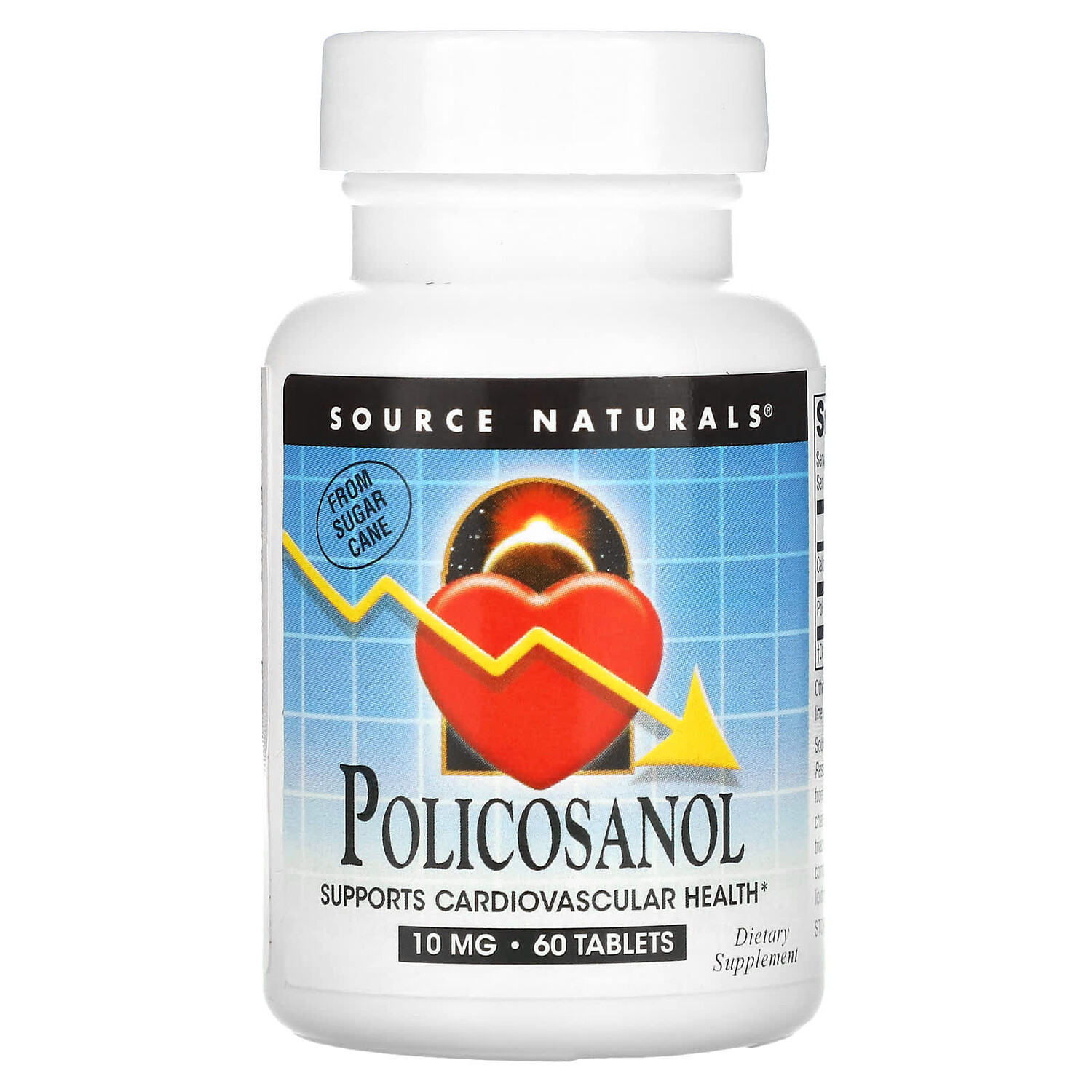 

Поликосанол, 10 мг, 60 таблеток, Source Naturals