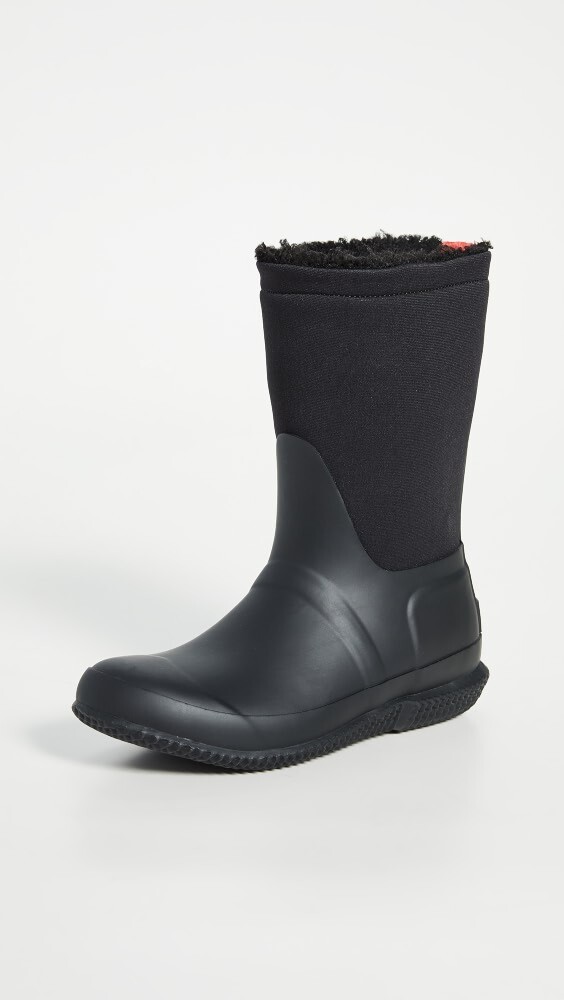 

Ботинки Hunter Boots Original Roll Top Sherpa Boot, черный