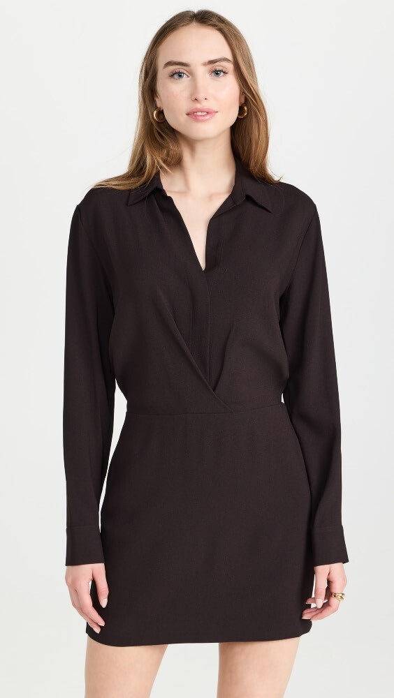 

Платье Theory Wrap Mini Shirt