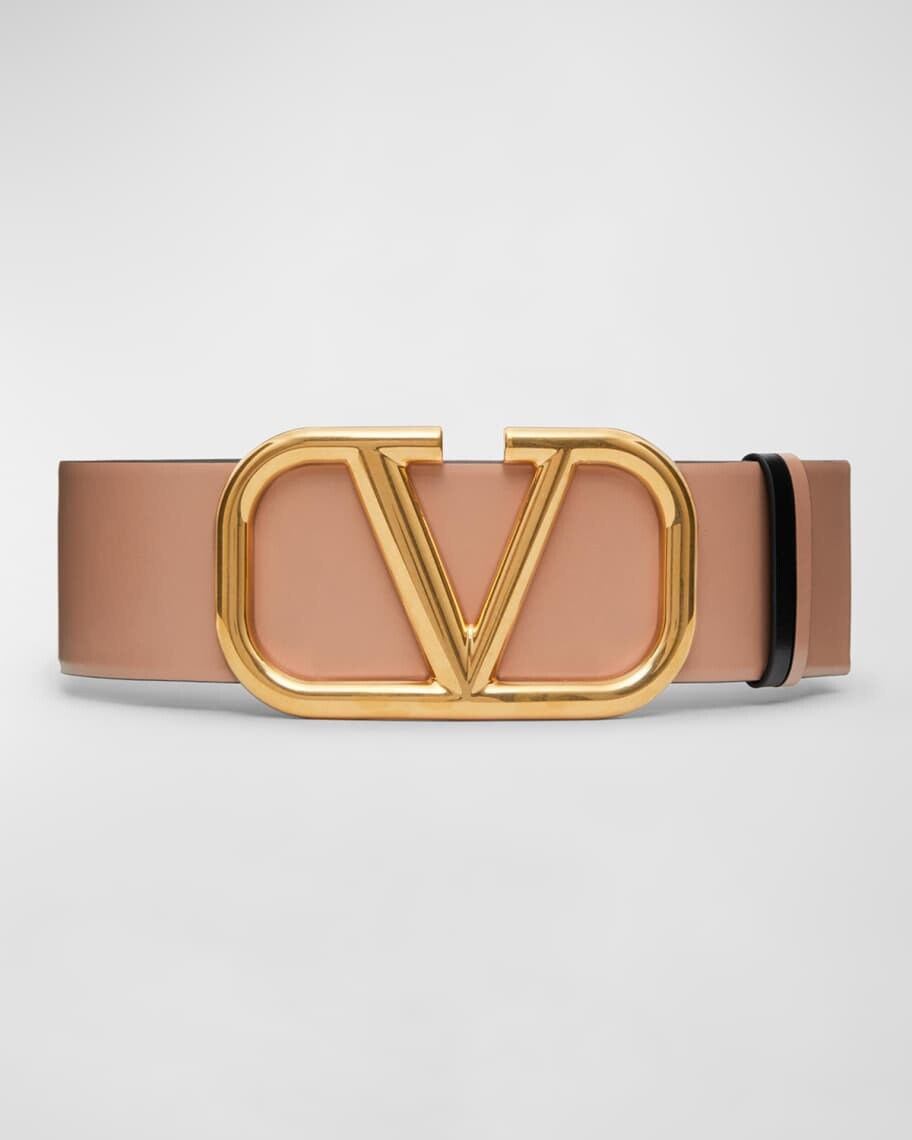 

Кожаный ремень V-Logo шириной 70 мм Valentino Garavani
