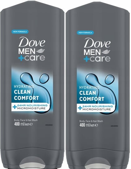

Гель для душа, 2x400 мл Dove Men +Care Comfort
