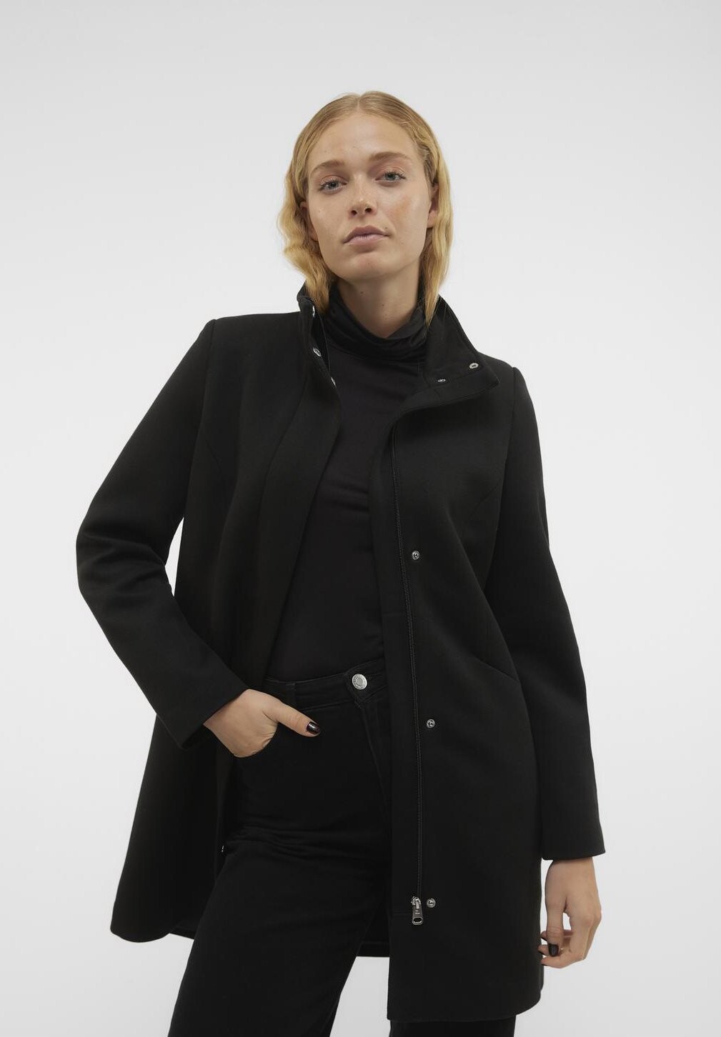 Пальто классическое Vmverodona Bell Coat Vero Moda, черный