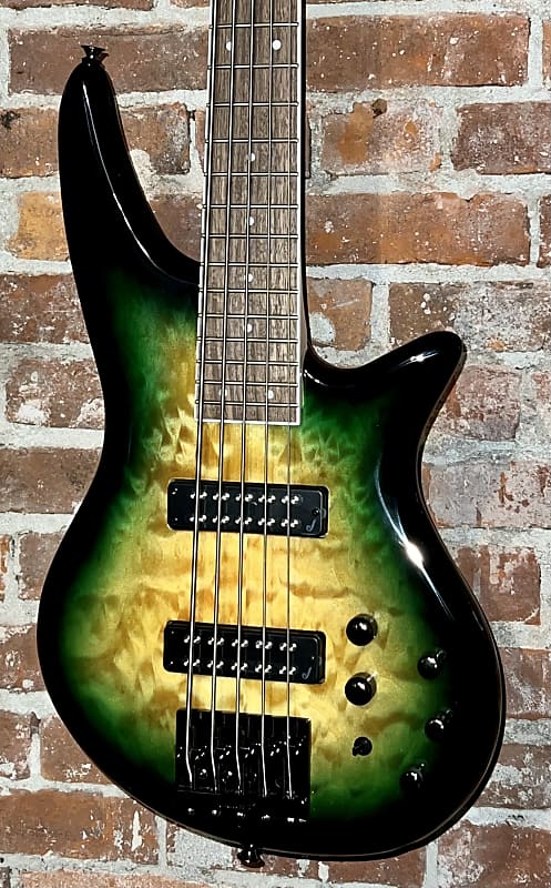 Басс гитара Jackson JS Series JS3QV 5-String Spectra Bass Alien Burst, This is the Bass you Need to Rock, Support Small Business !