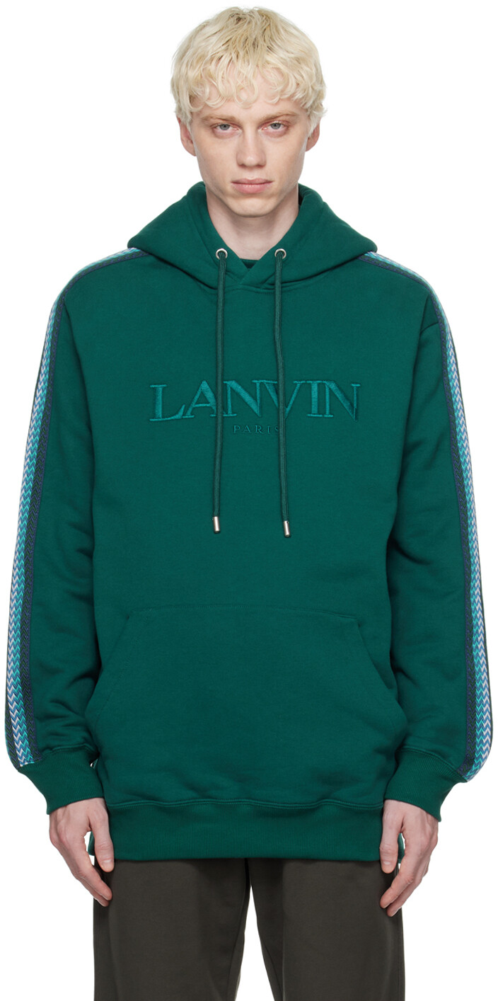 

Синяя худи с боковым бордюром Lanvin, Синий