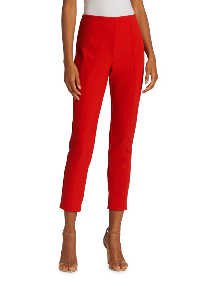 Укороченные брюки Гонолулу Veronica Beard, цвет Flame Red укороченные брюки renzo до щиколотки veronica beard черный