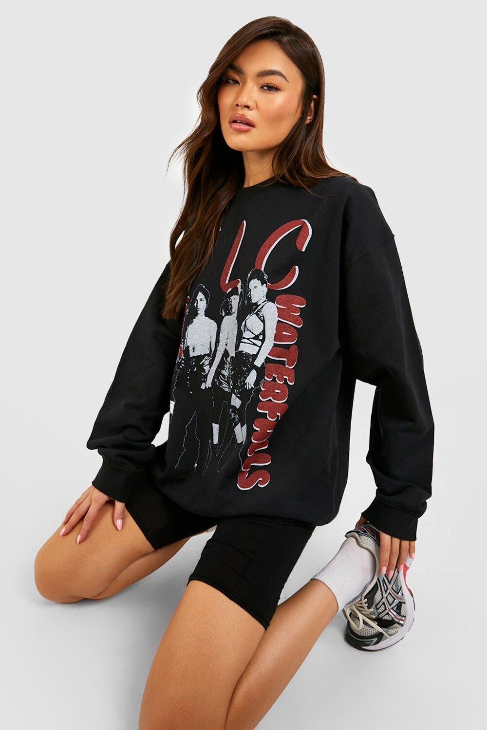 

Свитшот tlc license band Boohoo, черный