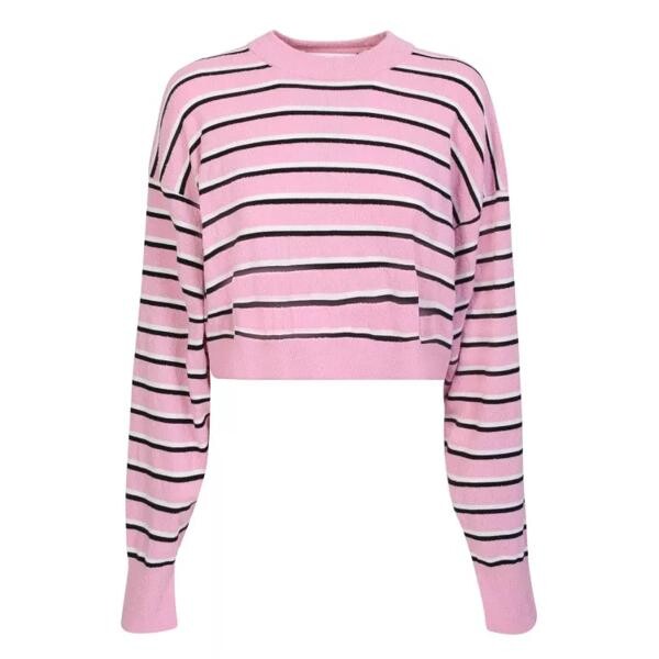 

Пулловер cotton blend cropped pullover Palm Angels, розовый