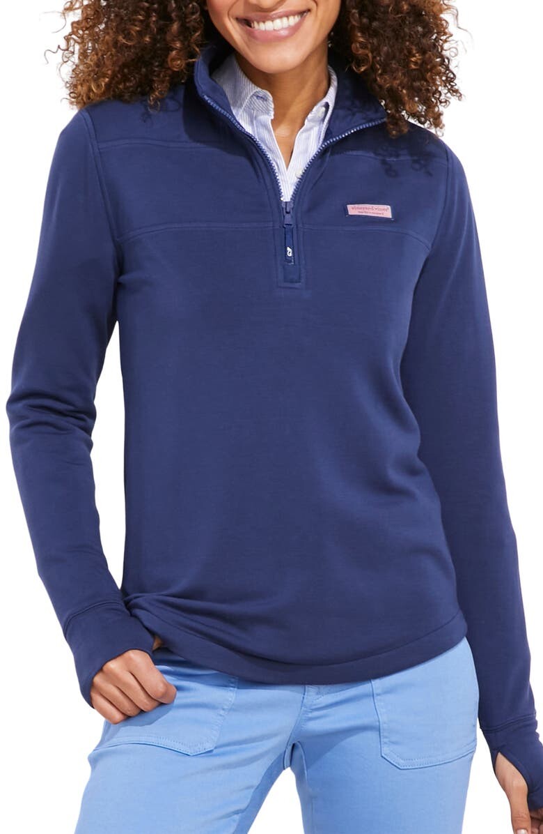 

Свободная толстовка Dreamcloth с молнией до половины VINEYARD VINES