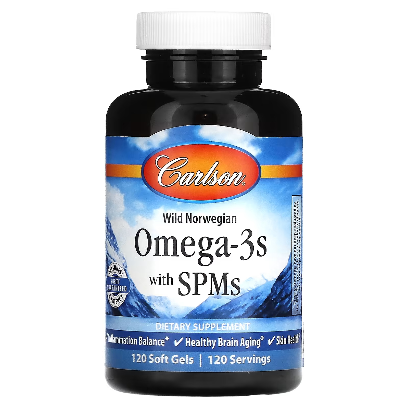 Omega-3 Carlson со СПМ, 120 мягких таблеток carlson aces omega 60 мягких таблеток