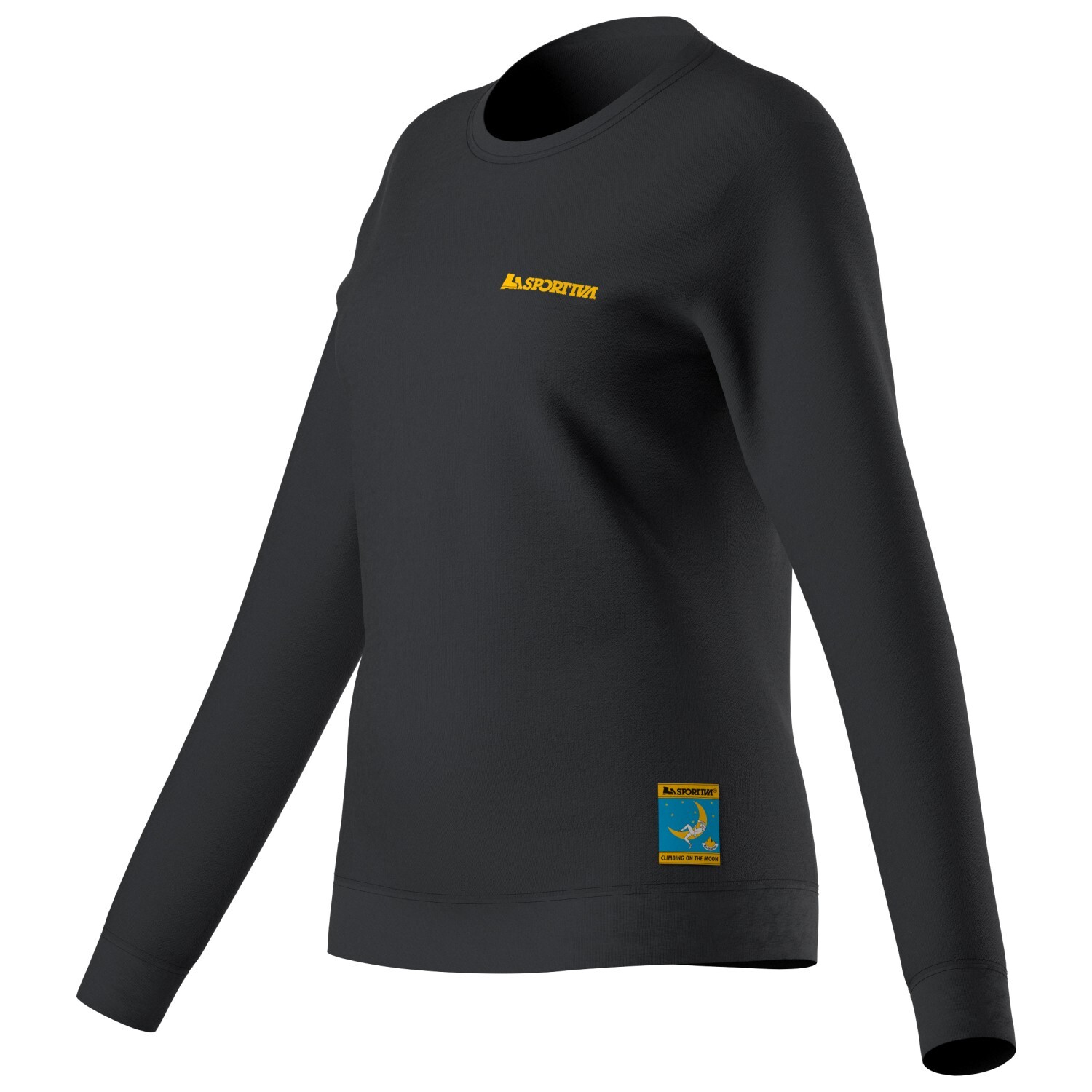 

Пуловер La Sportiva Women's Climbing On The Moon Sweatshirt, цвет Carbon/Giallo