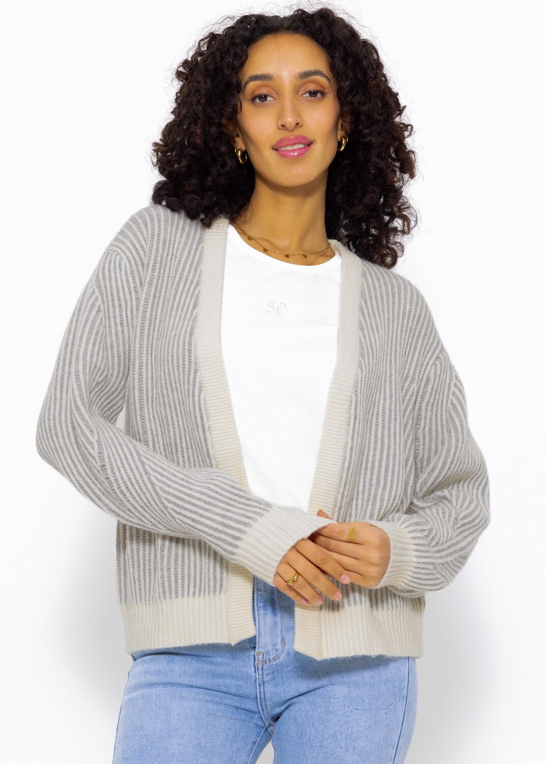 

Кардиган SASSYCLASSY Oversize Strick, белый