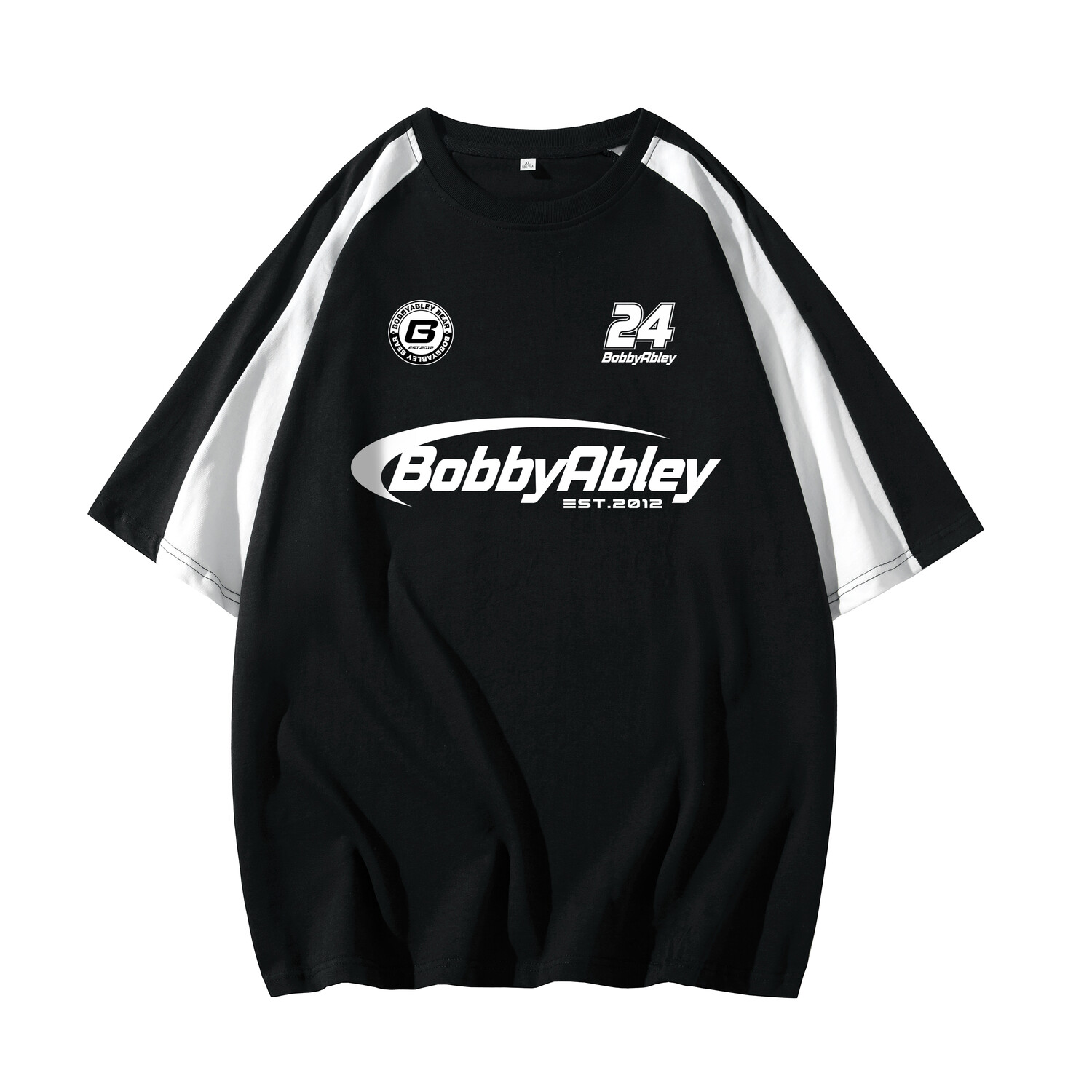 

Футболка унисекс BOBBY ABLEY, Темно-синий с написанием белого