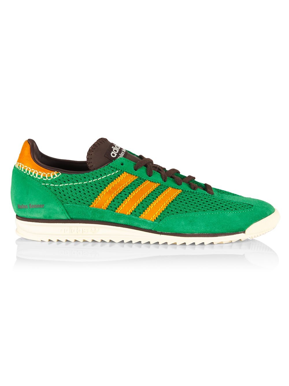 

Низкие кроссовки adidas x Wales Bonner из замши и сетки adidas, зеленый