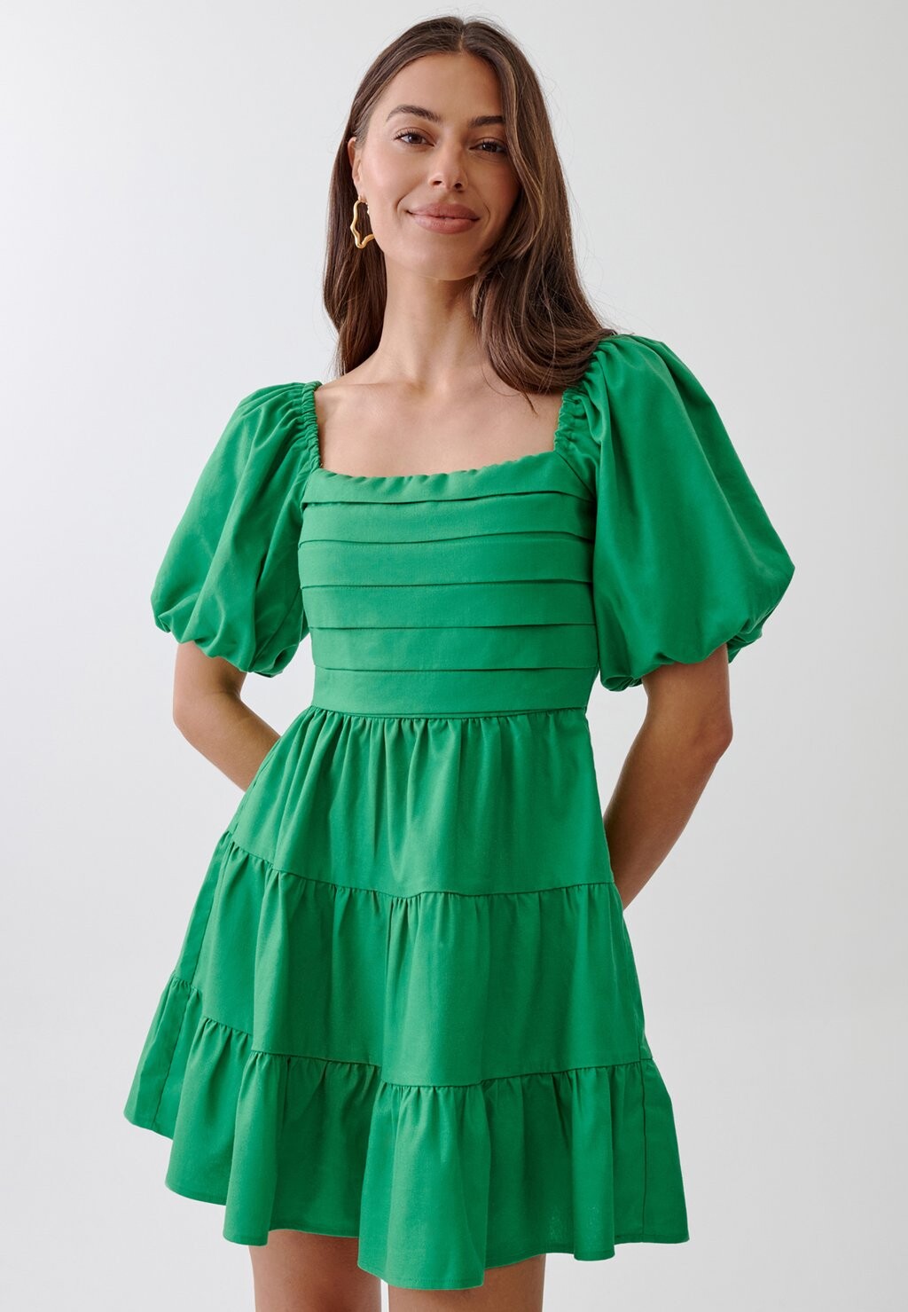 

Платье повседневное ROZ MINI TUSSAH, цвет green