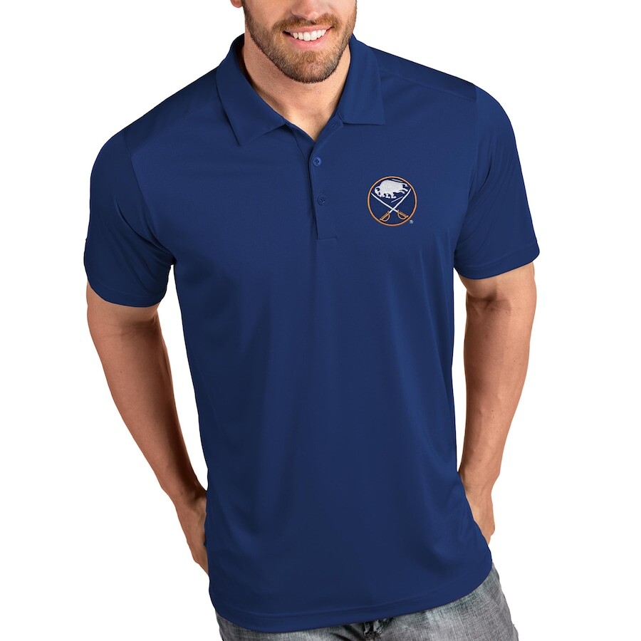 

Поло с коротким рукавом Antigua Buffalo Sabres, роял