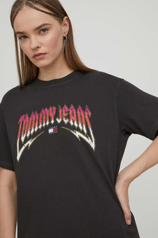 

Хлопковая футболка Tommy Jeans, серый