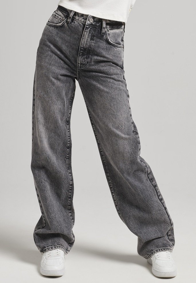 Расклешенные джинсы VINTAGE WIDE Superdry, цвет lenox grey цена и фото