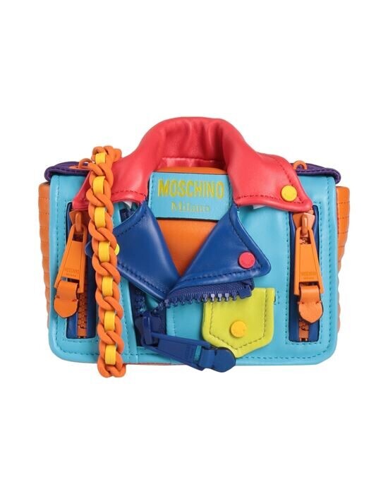 

Сумка через плечо MOSCHINO, лазурный