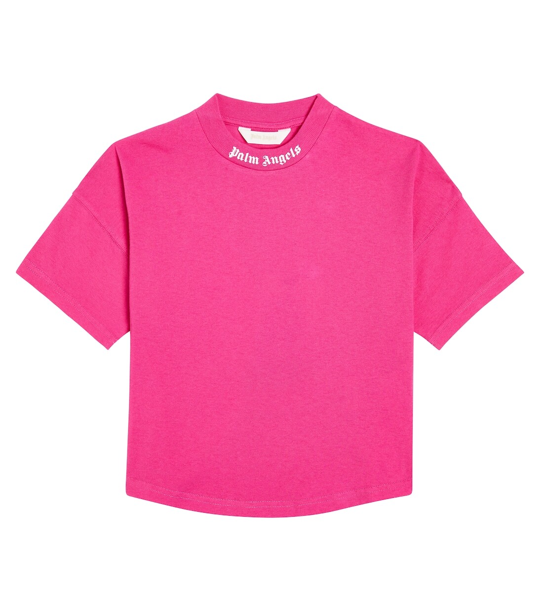 

Футболка из хлопкового джерси с логотипом Palm Angels Kids, розовый