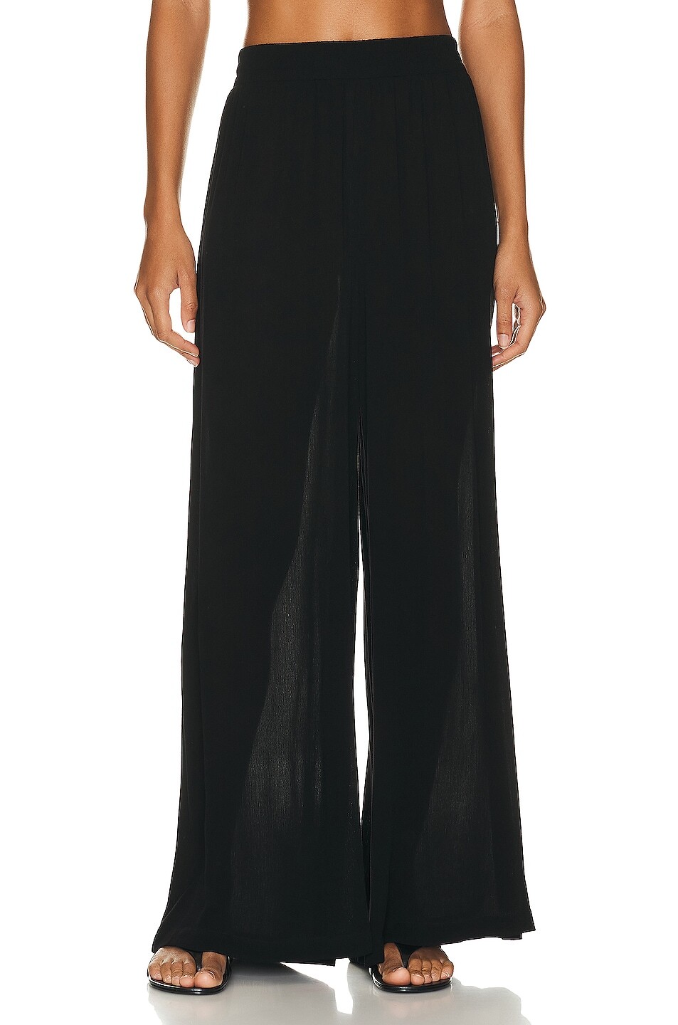 

Брюки L'Agence Nikita Wide Leg, черный