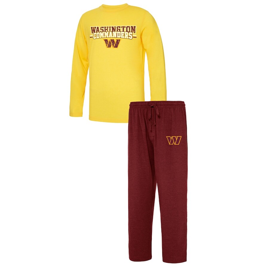 

Пижамный комплект Concepts Sport Washington Commanders, бордовый