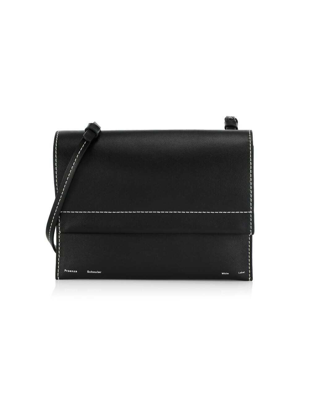

Кожаная сумка через плечо с клапаном-гармошкой Proenza Schouler White Label, черный