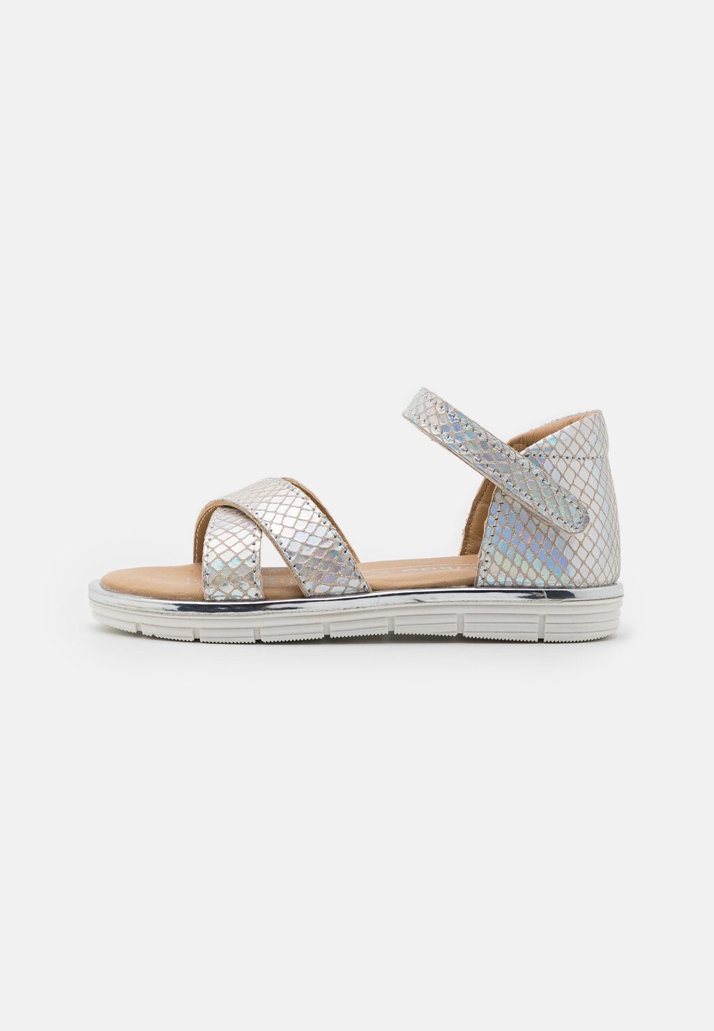 

Сандалии Holographic Leather Friboo, цвет silver