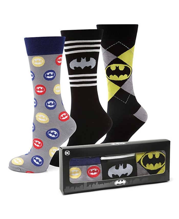 Подарочный набор мужских носков с Бэтменом, 3 шт. DC Comics, мультиколор цена и фото