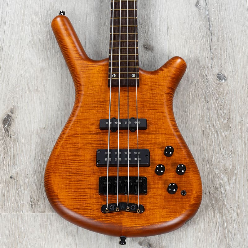 Басс гитара Warwick Custom Shop Limited Edition Streamette Bass, Special Amber Transparent цена и фото