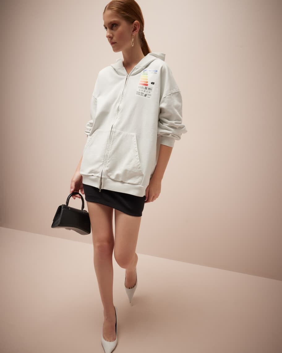 

Толстовка с капюшоном на молнии Energy Label, маленький размер Balenciaga, Коричневый