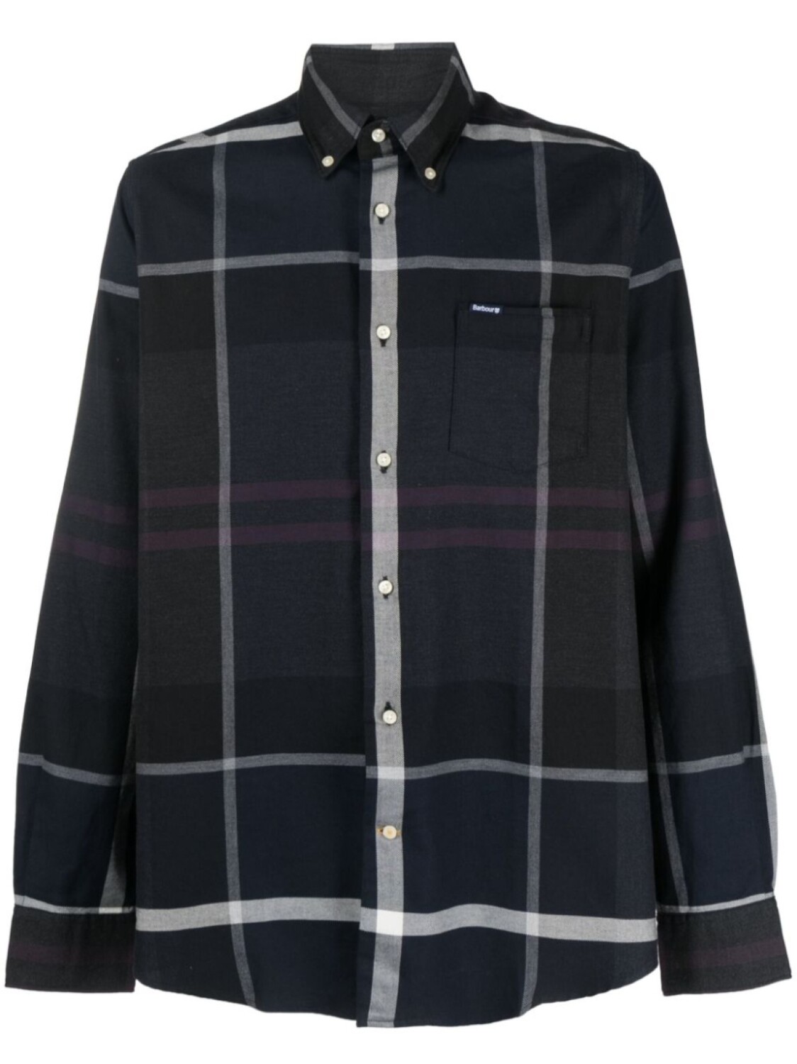 

Barbour Dunoon tartan-pattern cotton shirt, синий