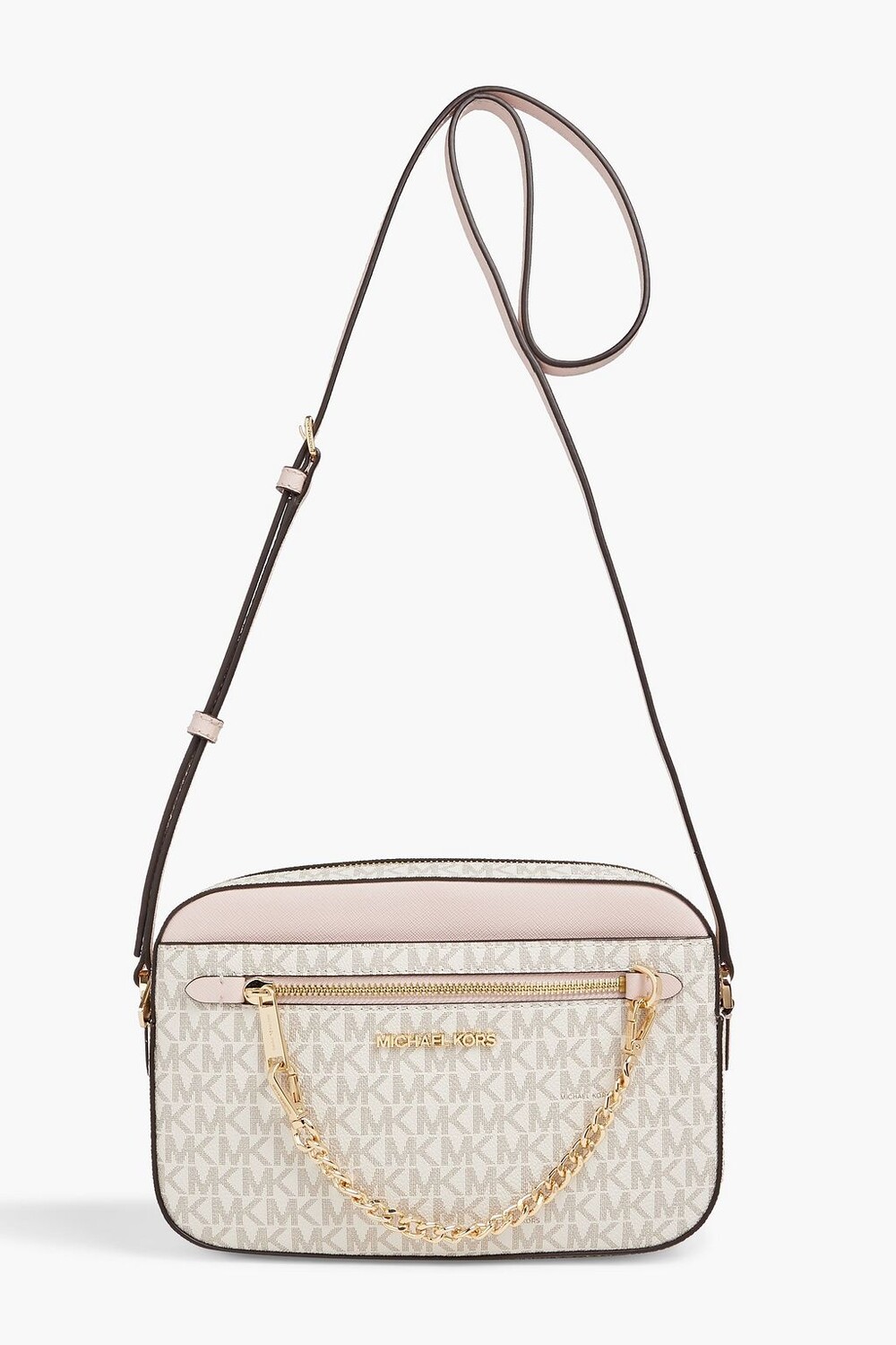 

Сумка на плечо из холщовой ткани с отделкой из искусственной кожи и логотипом MICHAEL MICHAEL KORS, розовый