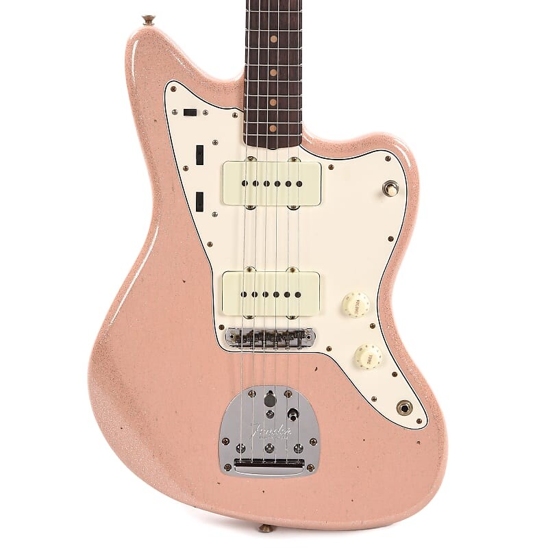 

Электрогитара Fender Custom Shop 1962 Jazzmaster "Chicago Special" Journeyman Aged Shell Pink Sparkle w/Parchment Pickguard & Painted Headcap