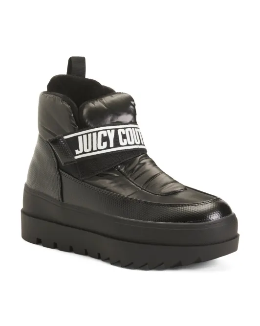 

Зимние ботинки Veronica на платформе с флисовой подкладкой Juicy Couture, черный