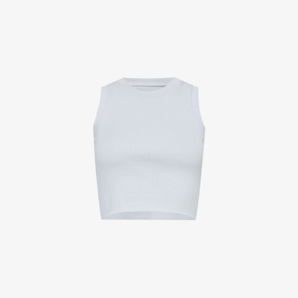 

Укороченный топ everywear из эластичного хлопка Gymshark, серый