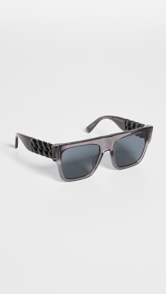 

Солнцезащитные очки Stella McCartney Flat Top, серый