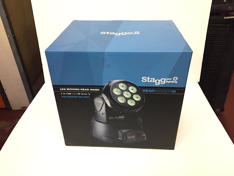 Светодиодный прожектор Stagg Headbanger 10 Moving Head Light светодиодный прожектор stagg sli clpa361 1bk