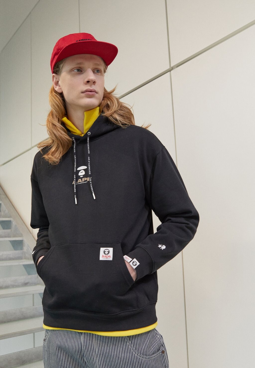 

Худи AAPE By A Bathing Ape, черный